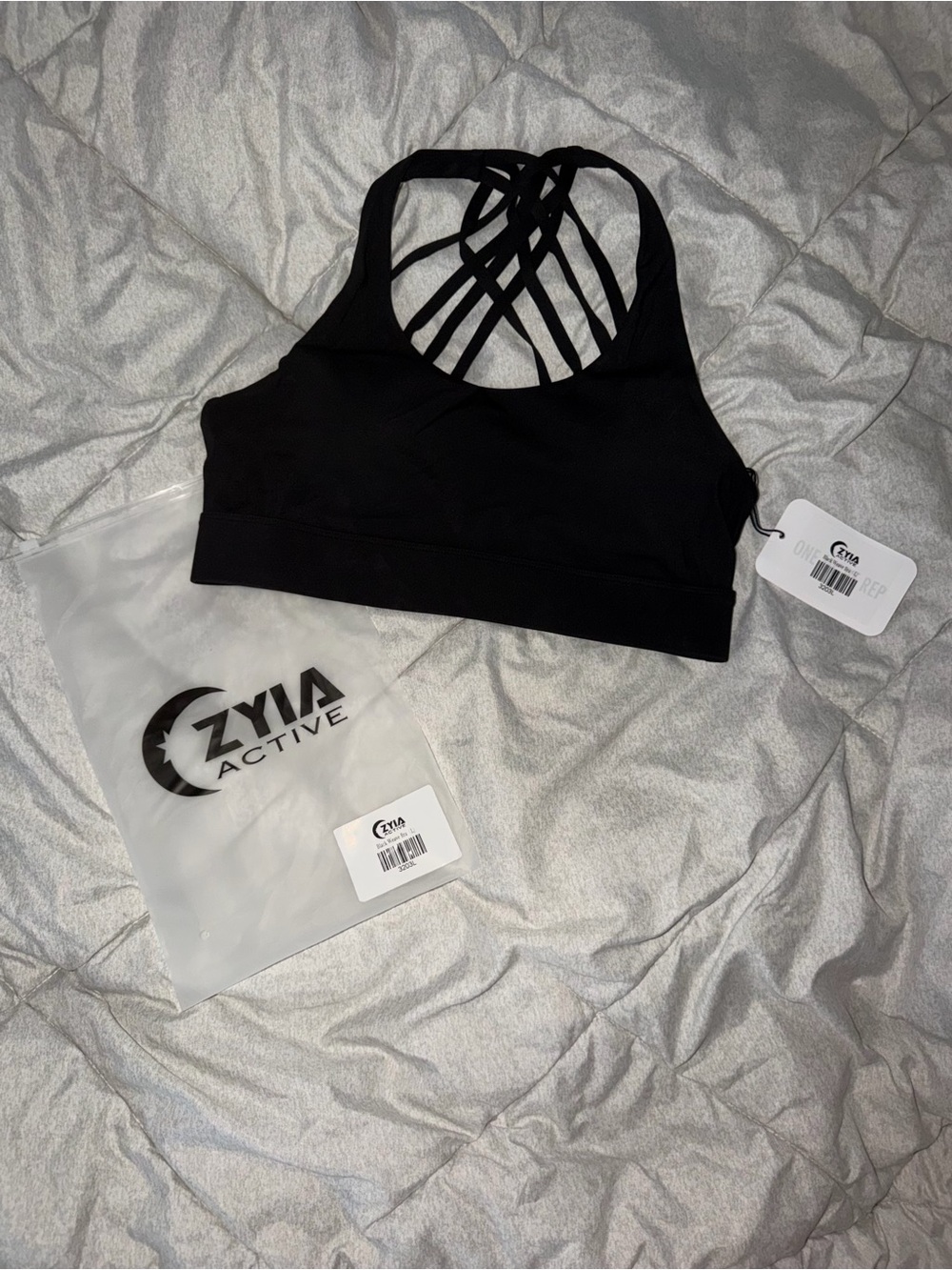 ZYIA Black Weave Bra BNWT size Large